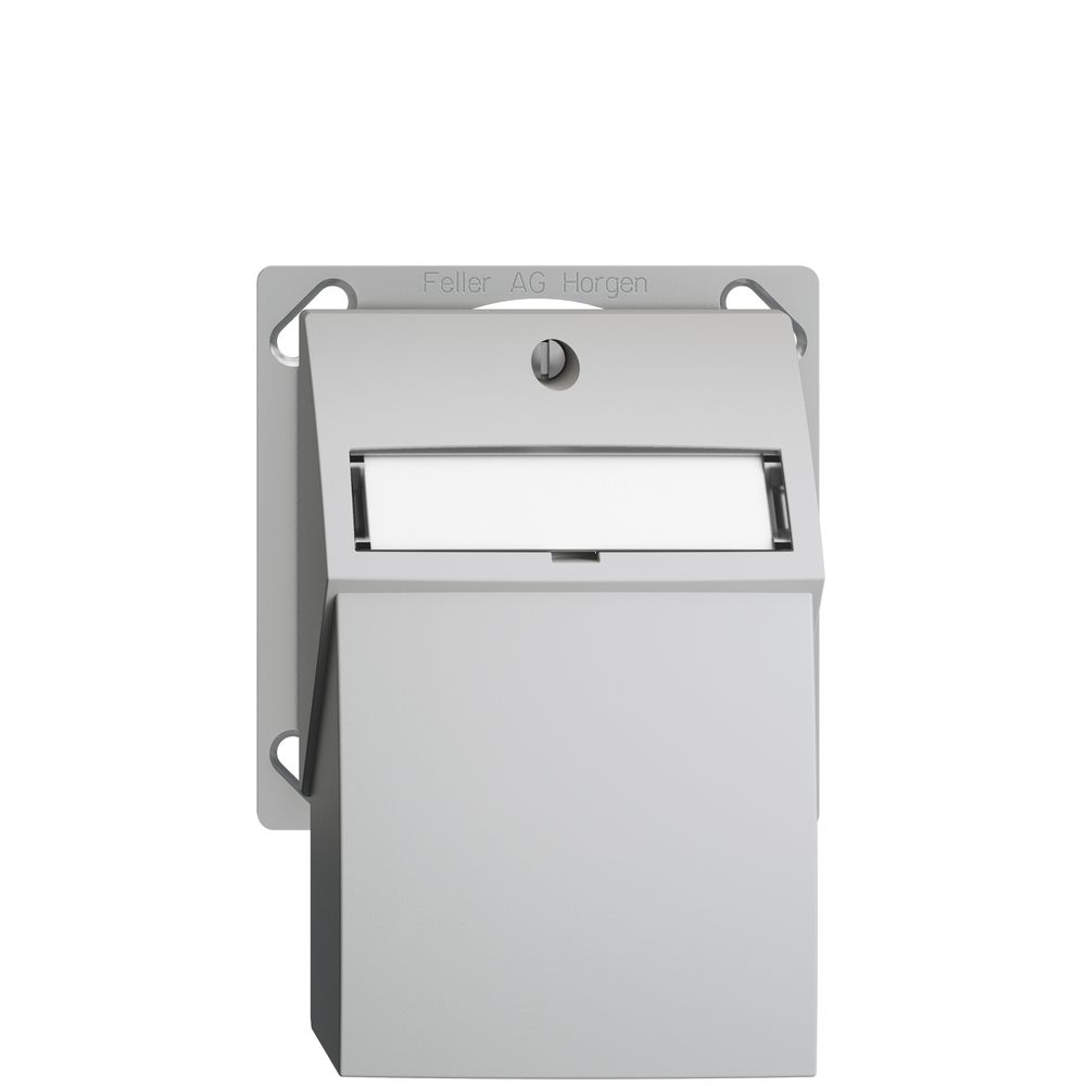 EB-Montageset EDIZIOdue, mit Flachauslasshaube, für 2×RJ45, hellgrau