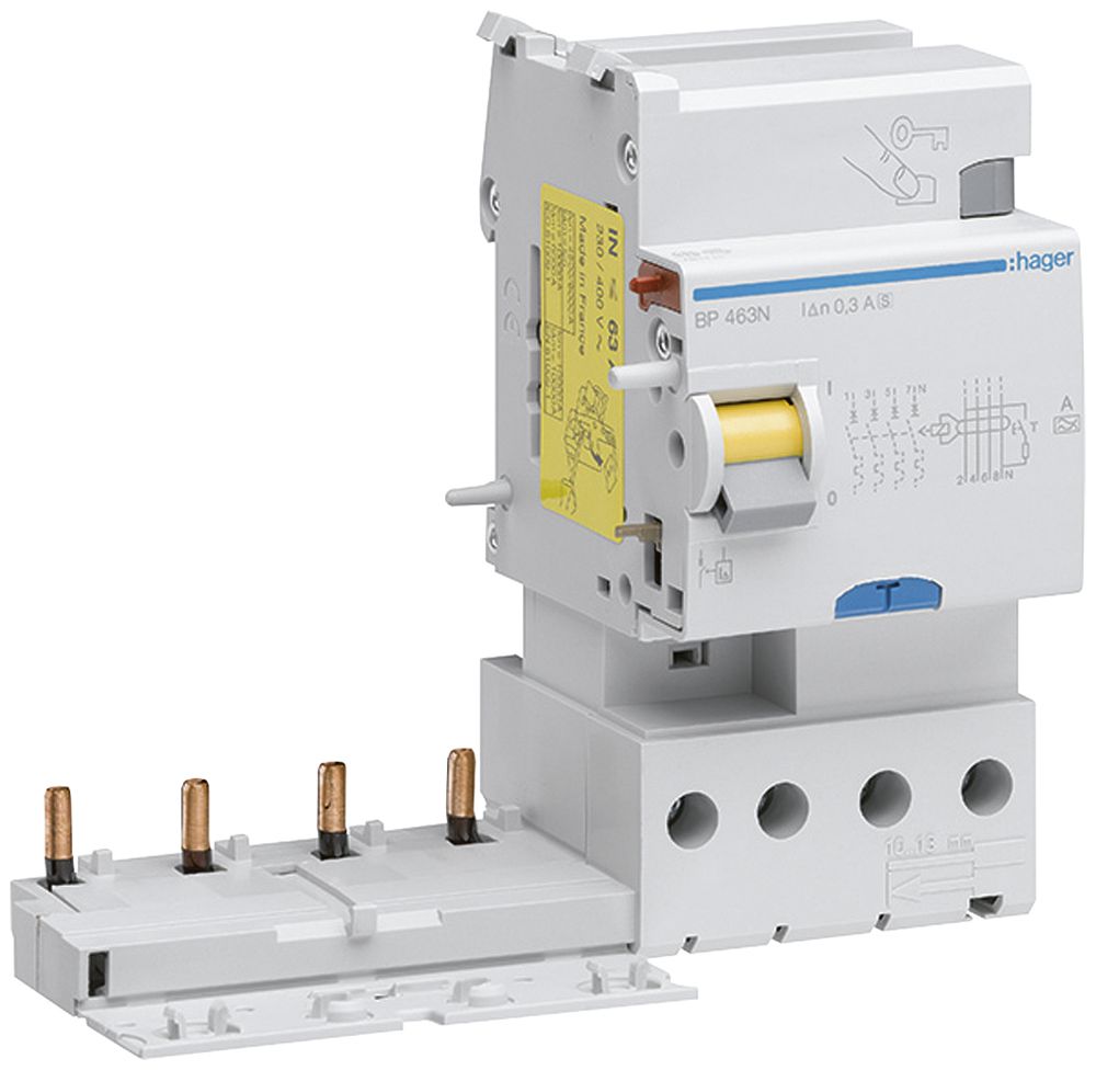 Fehlerstrom-Block Hager 4 230…400V 0.3A A 63A