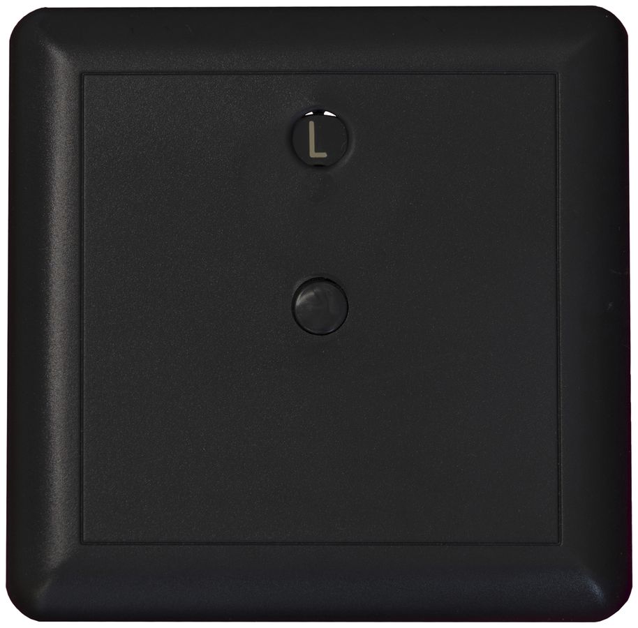 Steckdeckel Ammer, 115×115mm, mit Wählscheibe, Thermoplast, schwarz RAL 9005