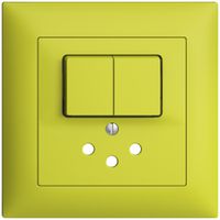 Kit frontale INC EDIZIOdue lemon 88×88mm per combi 2 tasti+ T12