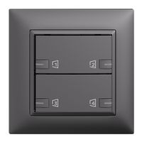 Kit montaggio INC EDIZIOdue zeptrionAIR, WLAN, RGB-LED, 2×tasto, 2×commando grs