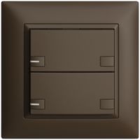 Pulsante univ. INC 2×2t mors. innest. EDIZIOdue coffee con LED