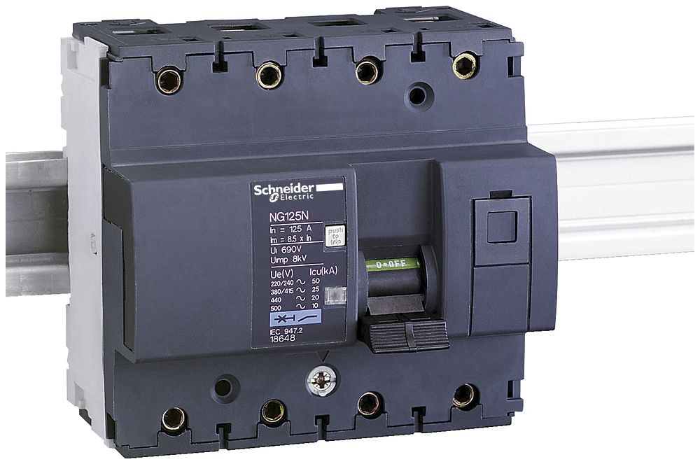 Avviatore Schneider Electric NG125N 3P+N 100A C 25KA