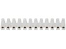 Barrette de bornes Adels-Contact 12P 0.5…2.5mm² 24A 450V entraxe 10mm blanc