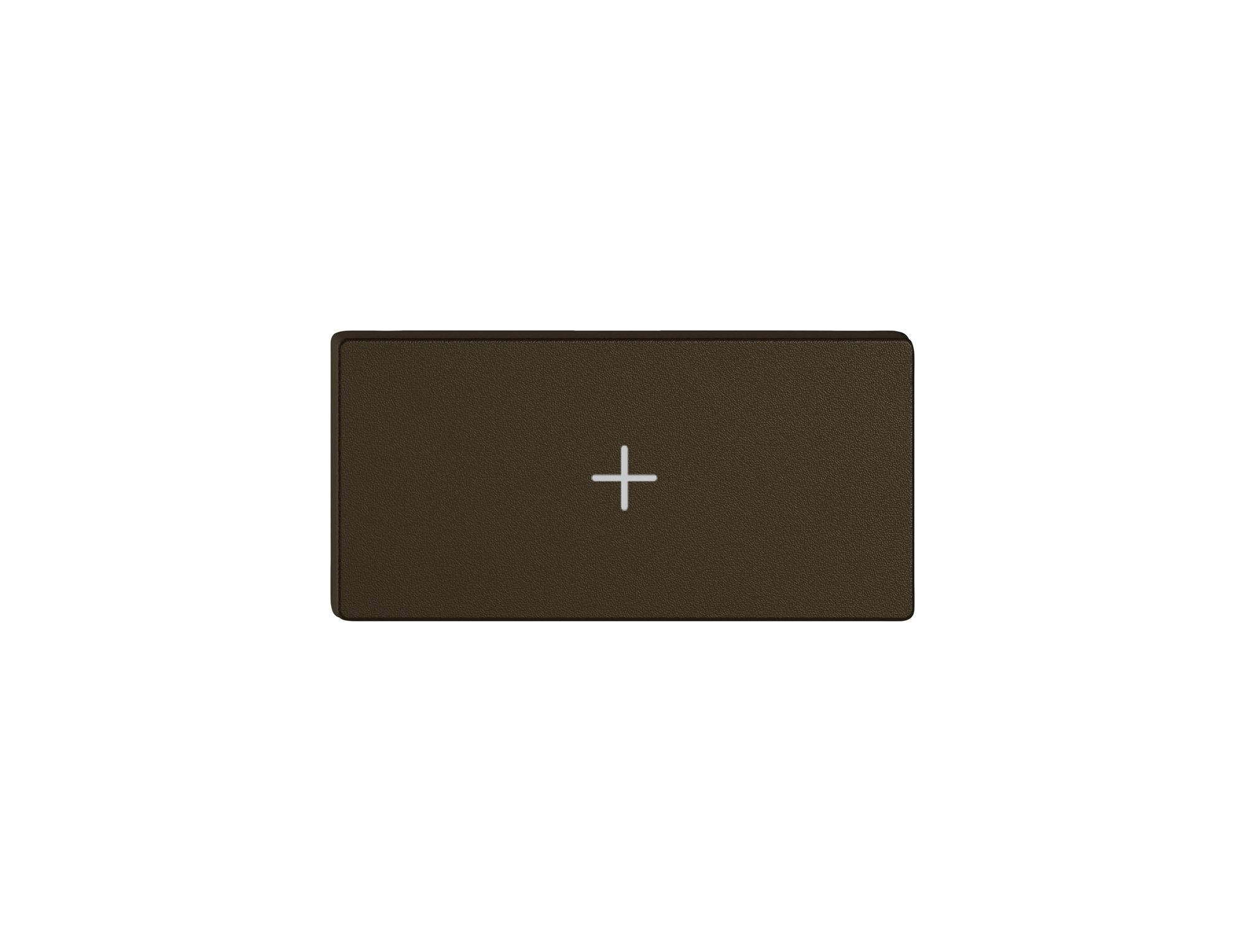 Taste 1/2 EDIZIO.liv Wiser mit SNAPFIX® vert.mit Symbol + (Plus) br