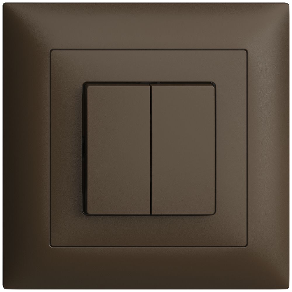 UP-Schalter EDIZIOdue 1/3+3/1P coffee