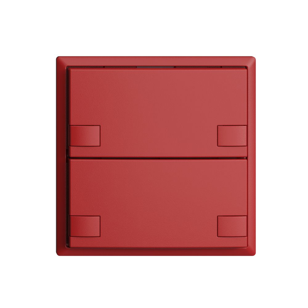 Poussoir ENC KNX 2× EDIZIOdue colore berry RGB sans LED