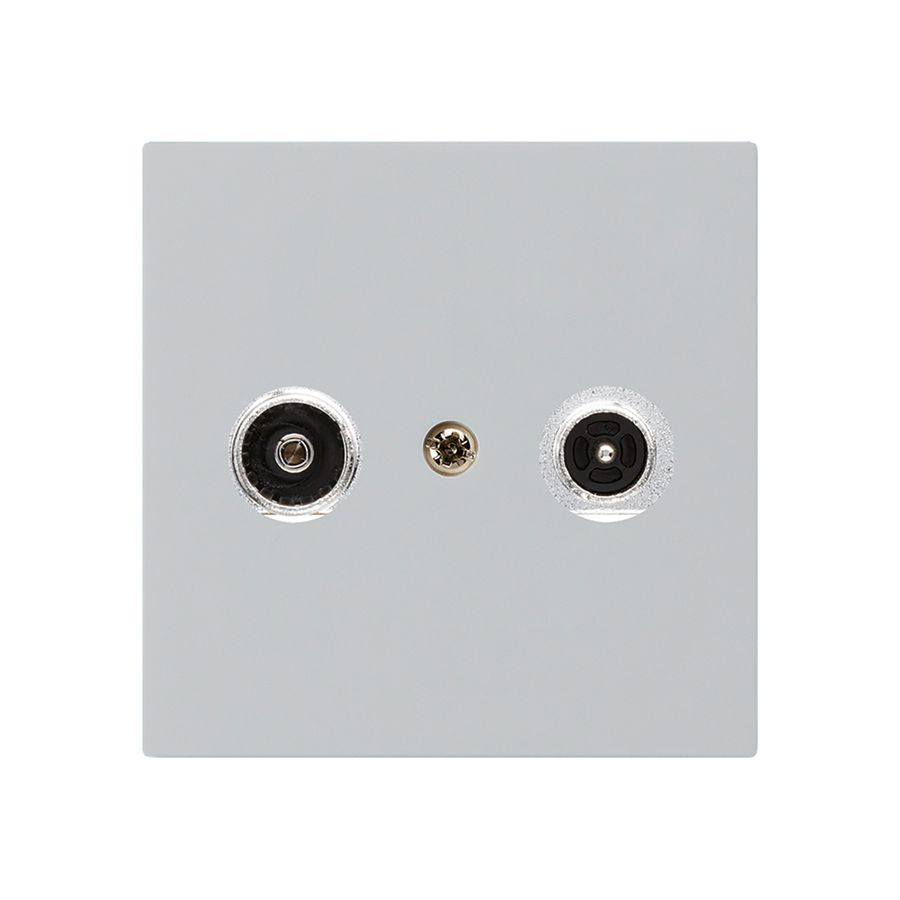 Antennendose kallysto R/TV Bauart A 14dB 2GHz hellgrau