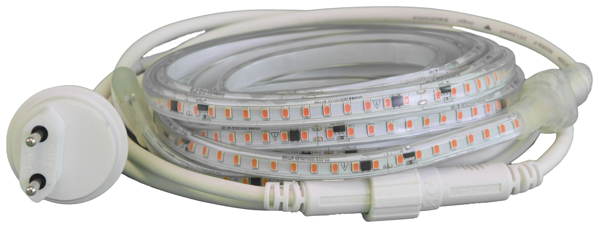 LED-Lichtband DEM QUICKLED 120XS IP65 240V 9.5W/m 1600lm/m rot 5m