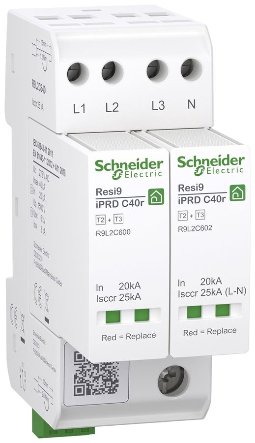 Scaricatore di sovratensione Resi9 iPRD compatto 40r T2+3 Iimp 40kA s.corr.disp.