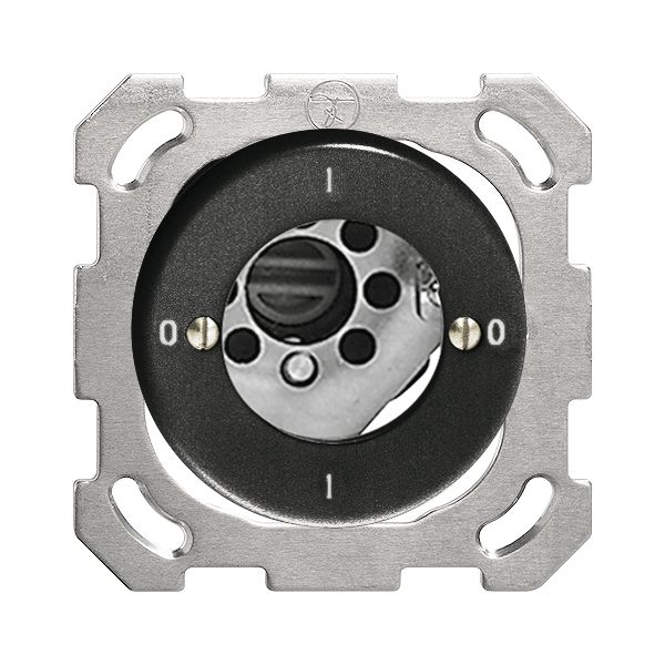 Interruttore rot. INC FH 0/1L nero per serrat.di sic. senza cilind