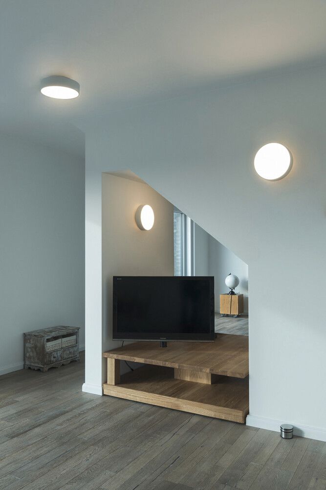 Plafonnier LED SLV MEDO 30 12W 1200lm 927/930/940 IP50 VAR Ø280mm blanc