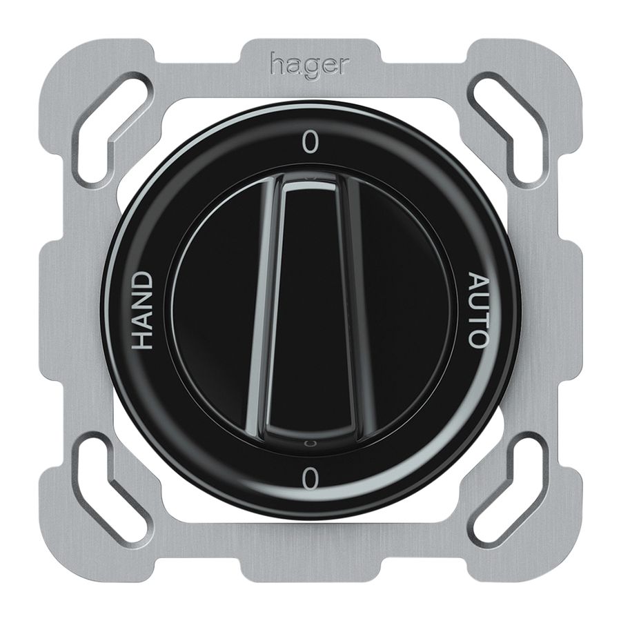 Interrupteur rotatif ENC origin commut.2/1L 16A 250V 0-AUTO-0-HAND 77×77mm no