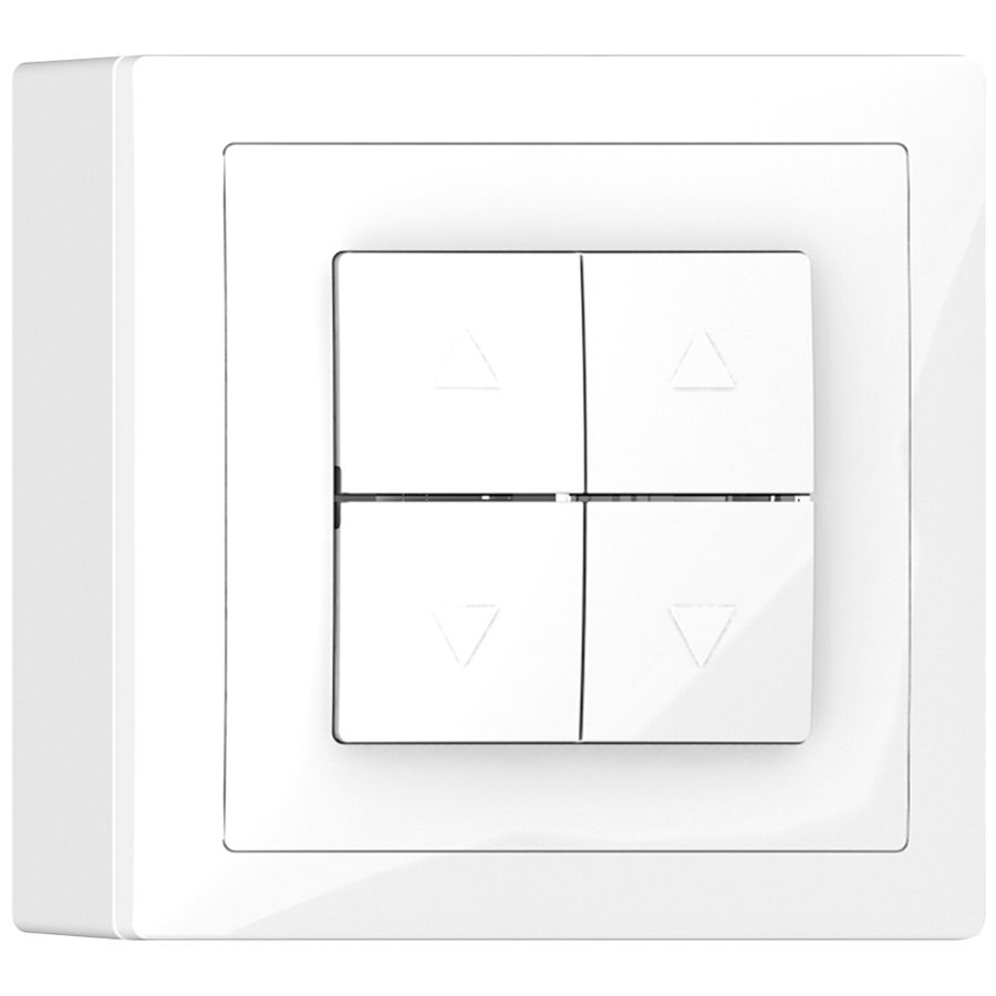 AP-Storentaster SIDUS weiss glänzend 2-Kanale