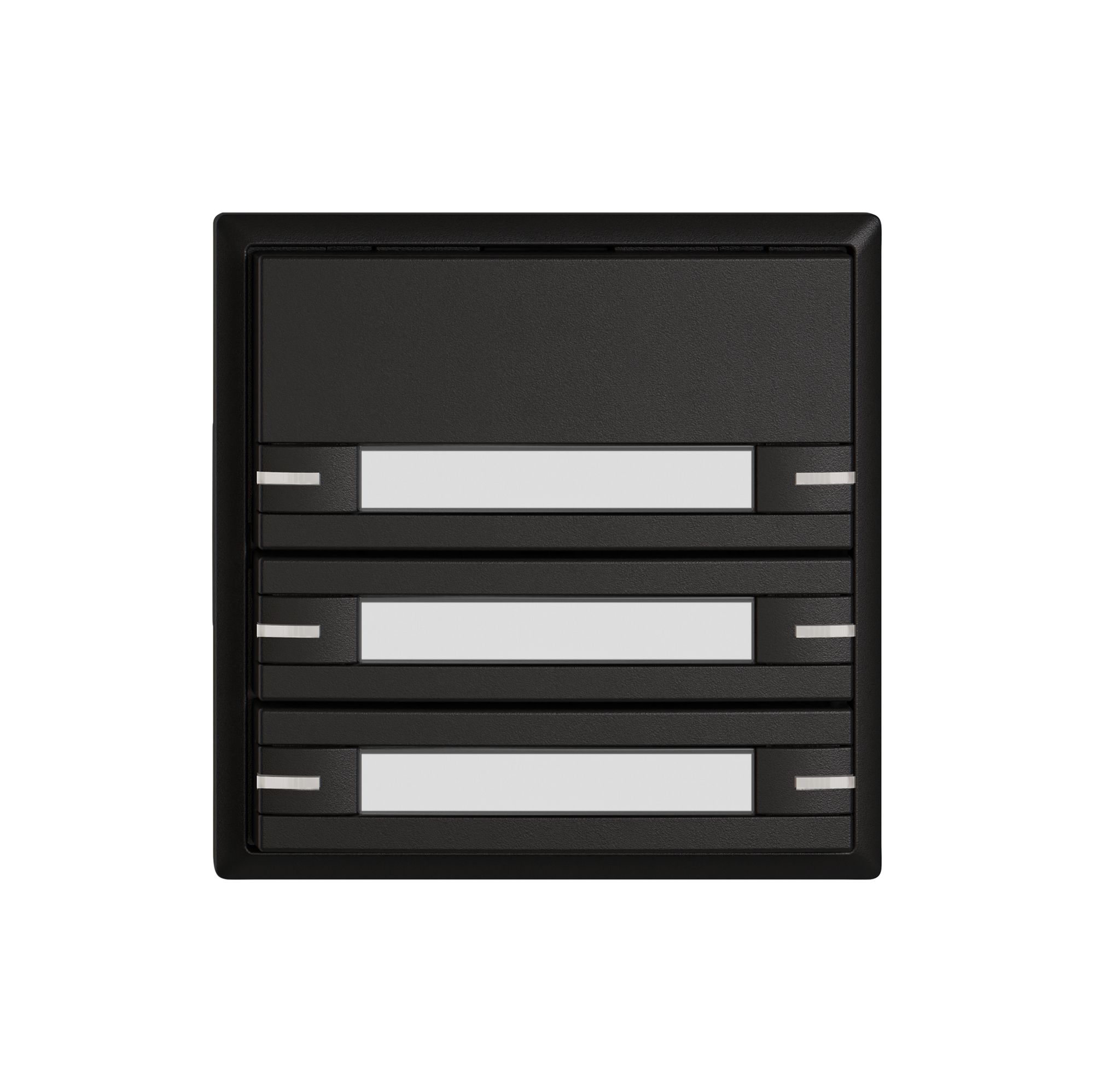 Poussoir KNX RGB EDIZIO.liv SNAPFIX® capteur temp.RGB-LED étiqu.6×com.1T no