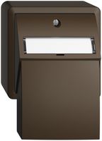 Kit montaggio AP EDIZIOdue, con cappa di uscita dritta, per 2×Keystone, coffee