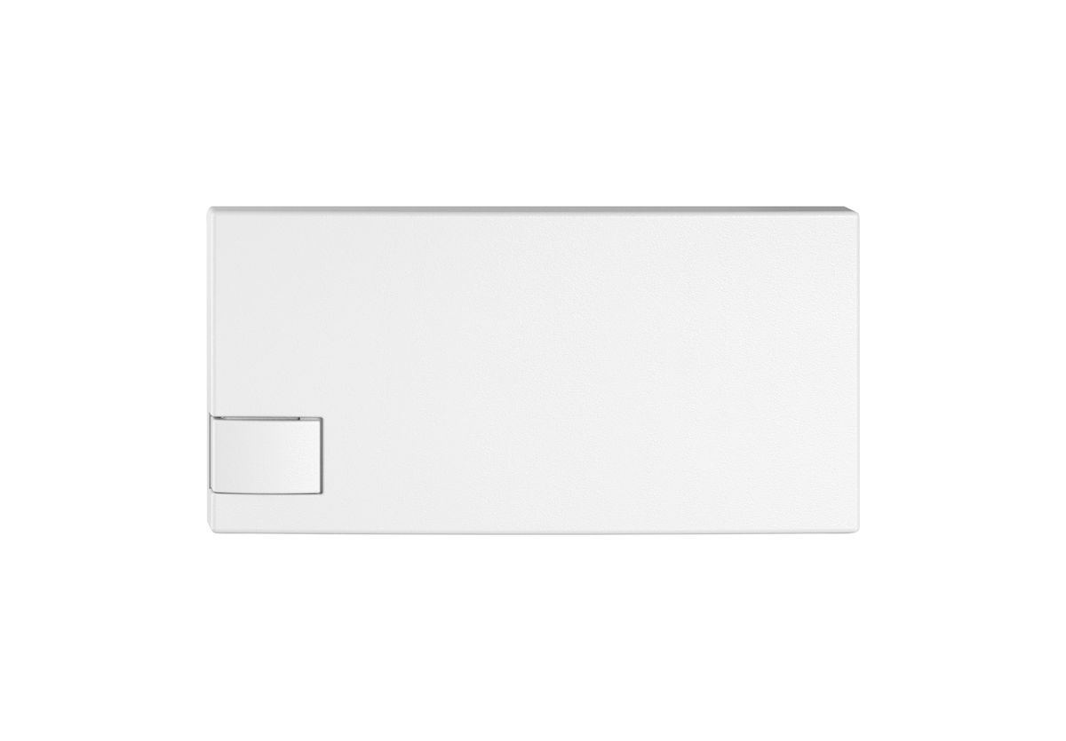 Poussoir 1/2 EDIZIO.liv SNAPFIX® p.KNX&UNI s.LED comm.à 1 touche bc