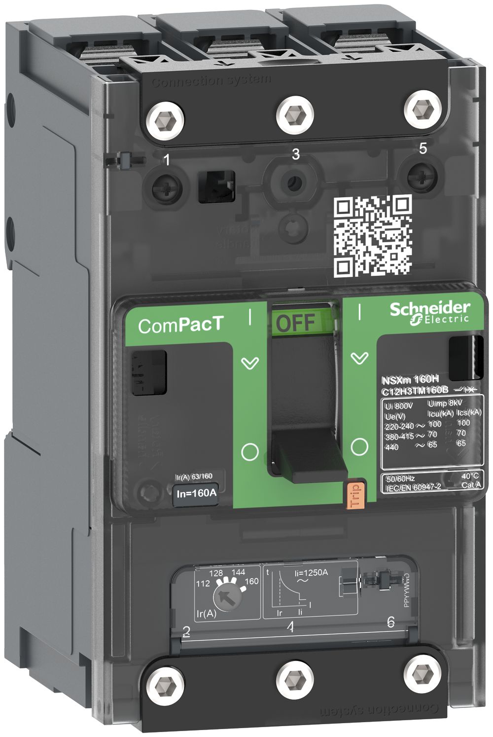 Leistungsschalter ComPacT NSXm100N mit TM50D, 3P 50A 50kA