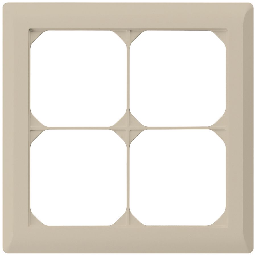 UP-Abdeckrahmen kallysto.line 2×2 beige 152×152mm
