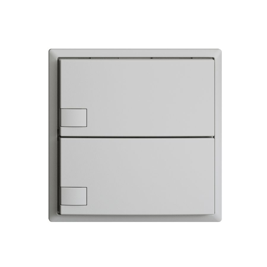 UP-Universaltaster 2×1T EDIZIOdue hellgrau, ohne LED