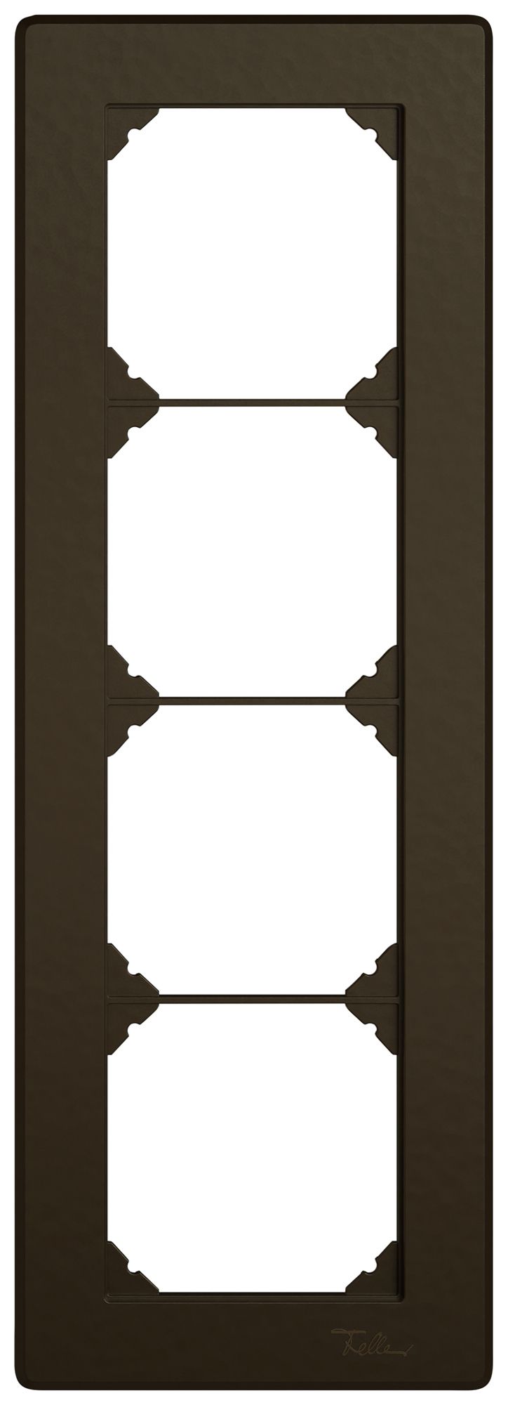 UP-Abdeckrahmen EDIZIO.liv SNAPFIX® 4×1/1×4 96×276mm br