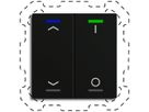 EB-Taster KNX RGBW MDT BE-TAL600216.C1 2T/4B schwarz matt "Jalousie"-"I/O"
