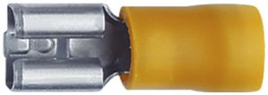 Steckhülse Ferratec teilisoliert PC 6.3×0.8mm 4…6mm² gelb 200Stk