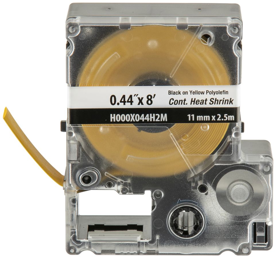 Cassetta di etichette termoretrattili continua Panduit MP, 6.4mm×2.4m, giallo