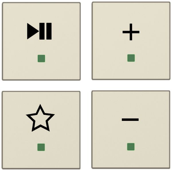 Tastenset Sonos ABB free@home, weiss