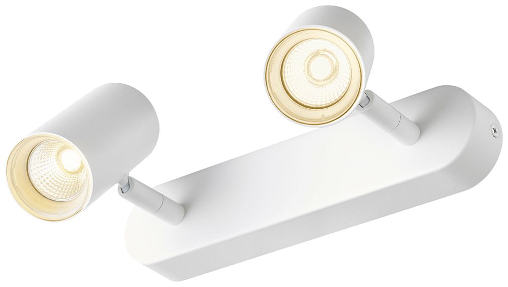 Spot LED SLV NOBLO 15W 940lm 920…930 VAR 240×105×127mm blanc 2×Spot