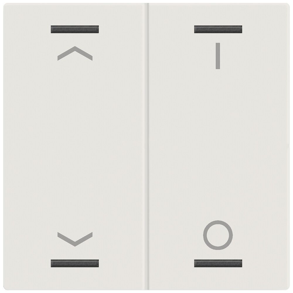 Bascule MDT TAL-60W2C11.02 1t/4a p.touches tactiles blanc mat "jalousie"-"I/O"