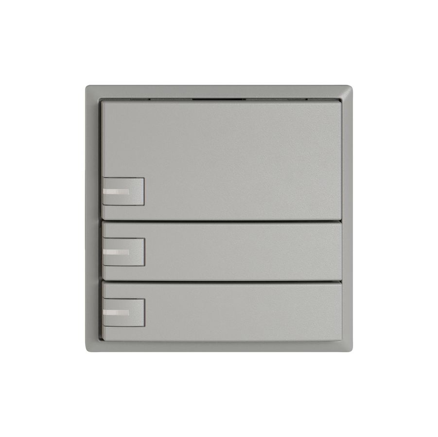 Pulsante KNX RGB EDIZIO.liv SNAPFIX® sensore temp.RGB-LED 3× com.1T grc