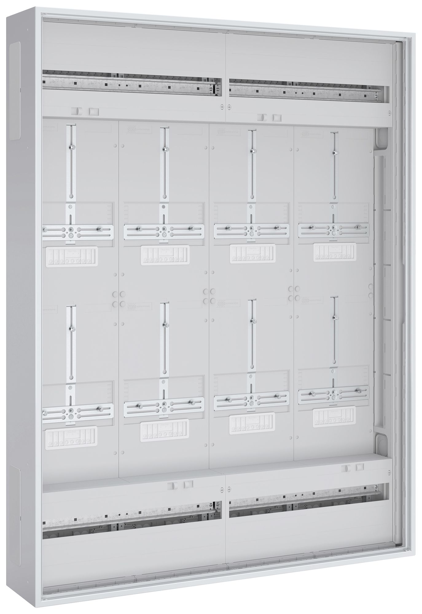 Distributeur ENC PrismaSeT XL IP44 2 rangées 8 compteurs 1050×1400×210mm