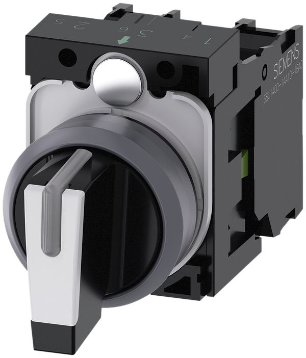 Contatto a manetta Siemens SIRIUS ACT supporto 2Ch I>O<II anello frontale met.