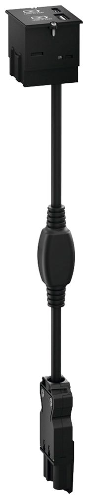 EB-USB-Ladesteckdose BACHMANN 1×USB-A 18W 1×USB-C PD 22W 100…250V 5V IP20