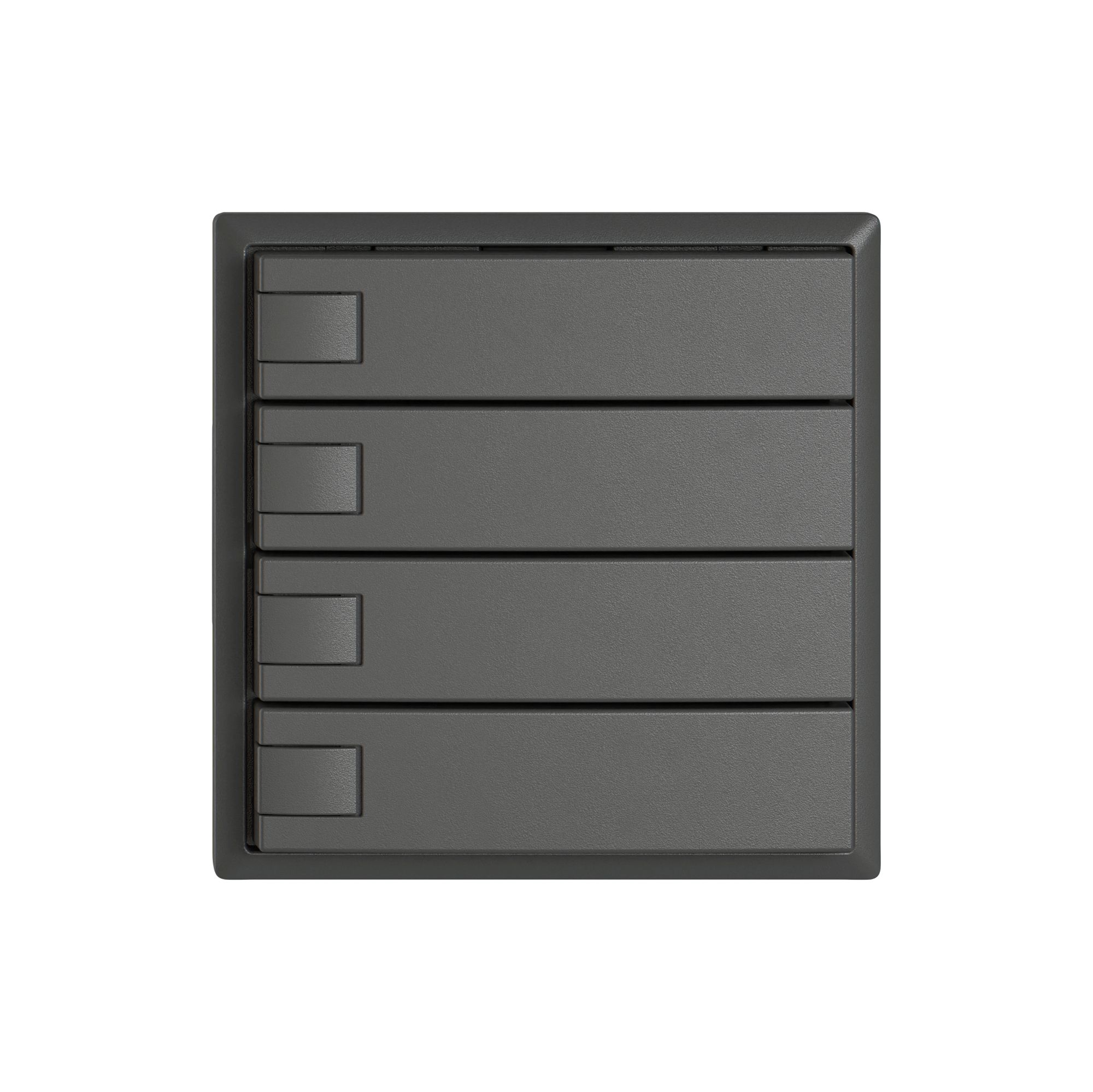 Poussoir KNX RGB EDIZIO.liv SNAPFIX® capteur temp.s.LED 4× comm.1T grf