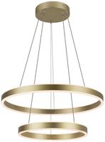 LED-Pendelleuchte SLV ONE DOUBLE PHASE 35W 1230lm 3000K Ø600mm messing