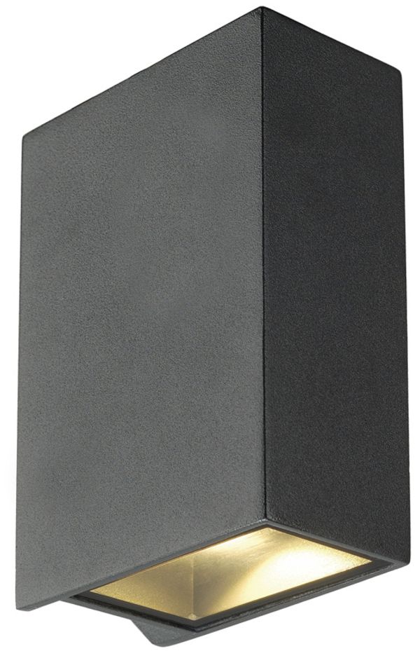 LED-Wandleuchte SLV QUAD XL 2, up-down 2×3.2W 520lm 3000K IP44 anthrazit