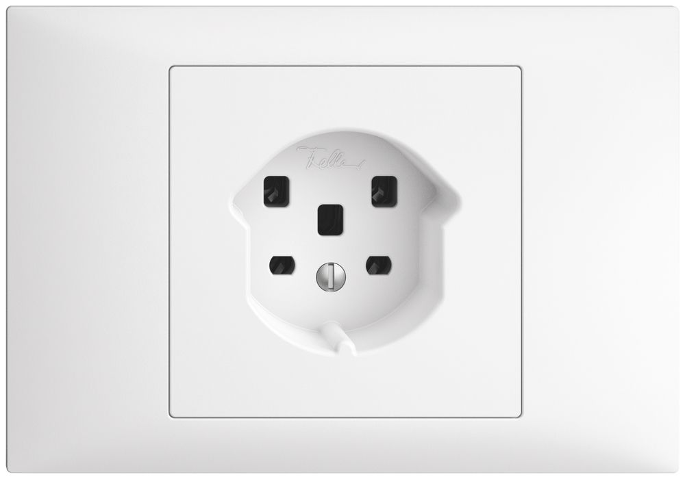 Prise INC EDIZIOdue T25 16A blanc, bornes à vis