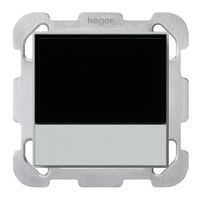 Thermostat d'ambiance ENC kallysto B KNX s/e-link avec touches gris clair