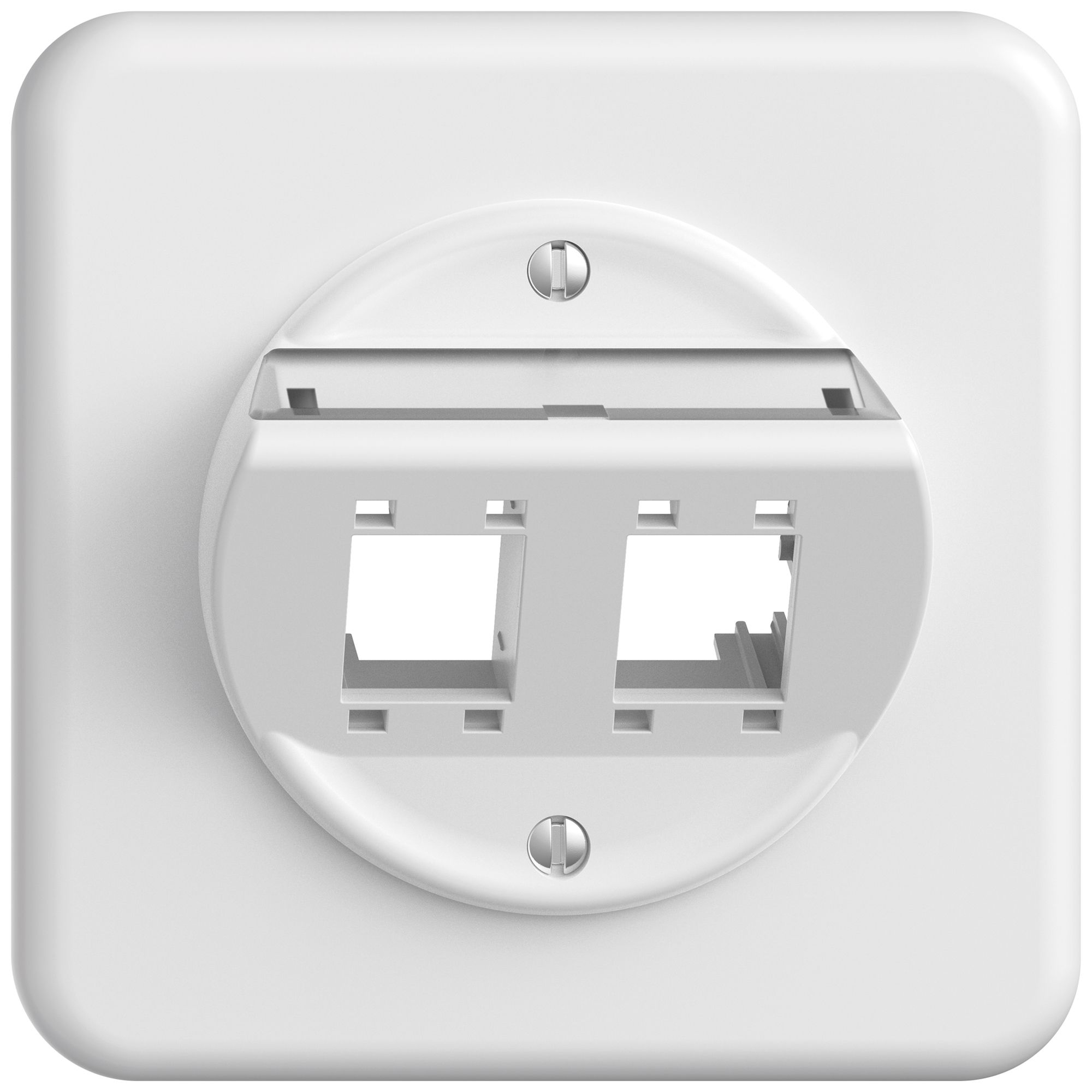 Kit de montage ENC STANDARDdue SNAPFIX® freenet cat.5e/6 plaque support 2× bc