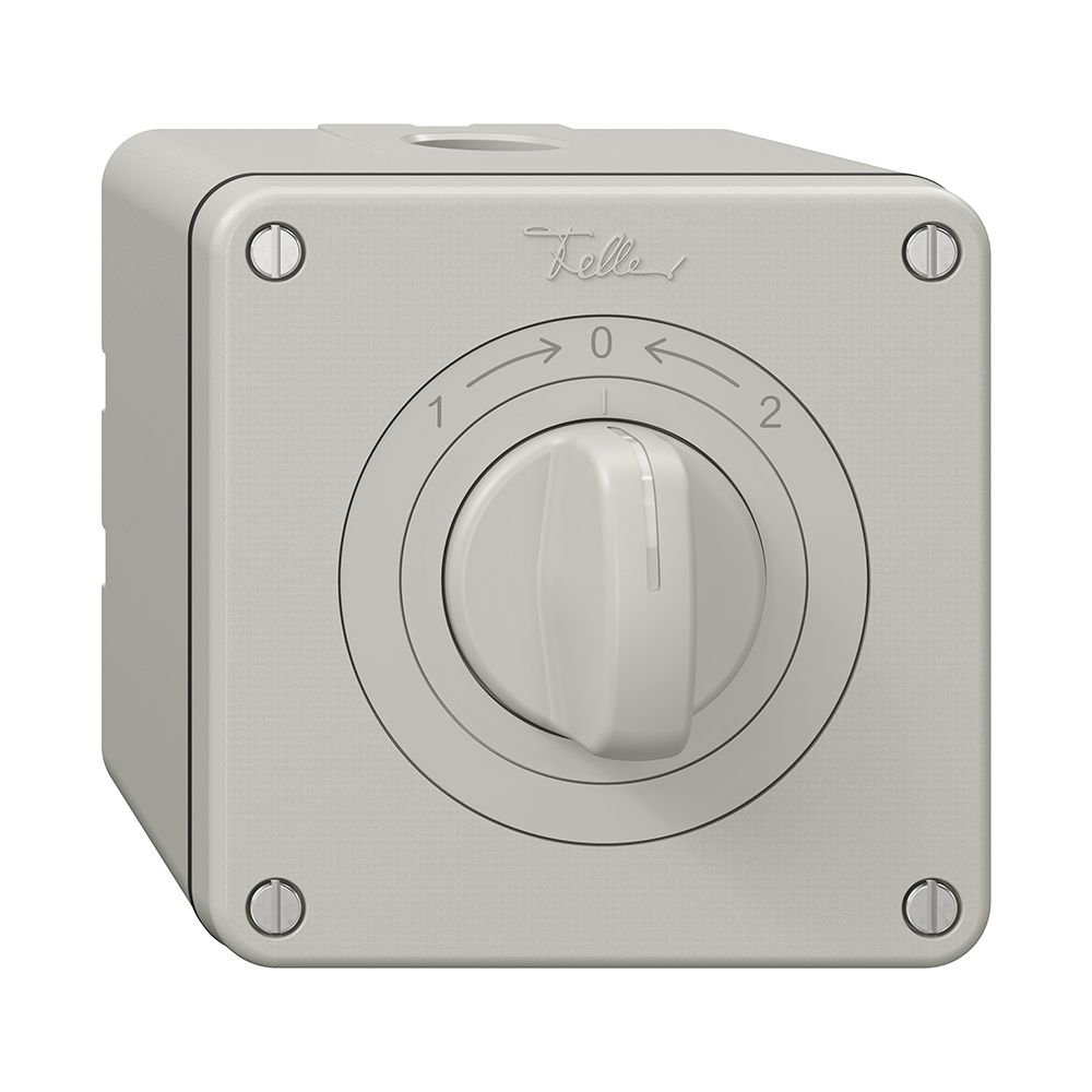 Contact pivotant NAP NEVO, avec manette, KS, 1->0<-2, gris clair