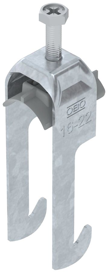 Fixation rapide BET 2056 pied à W mat.synthétique 16…22mm 1×câble acier Zn-ch-im