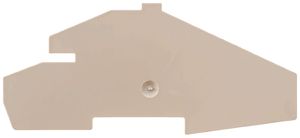 Abschlussplatte Weidmüller PAP PDL6S 118.1×1.5mm beige