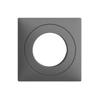 Frontset EDIZIOdue dunkelgrau 60×60mm für Schlüsselschalter