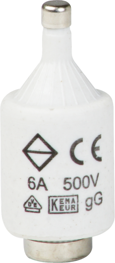 Fusible D DTII 6A 500V gG avec indicateur