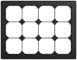 Intestazione INC EDIZIO.liv SNAPFIX® 3×4 per combinazioni a libera scelta nero