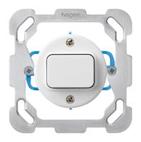 Einsatz zu UP-Drucktaster basico W/1L mit Befestigungsplatte weiss