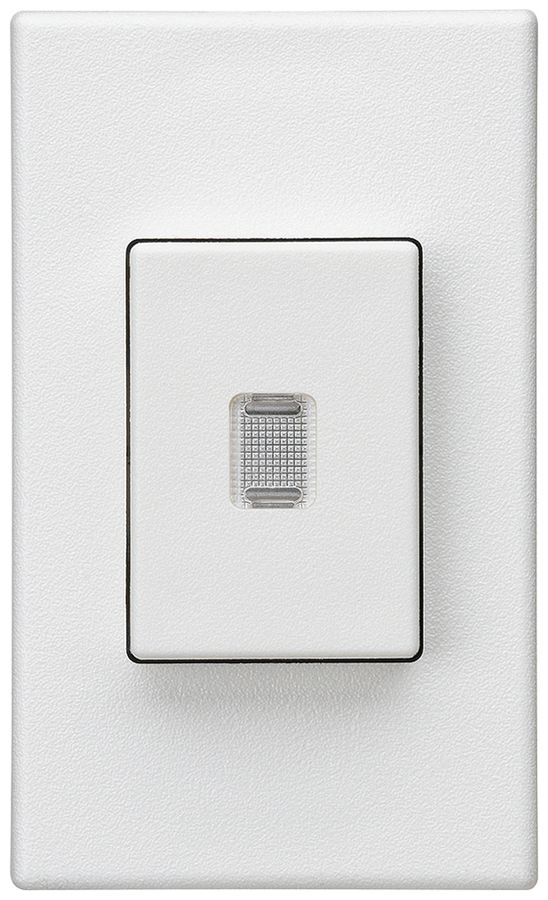 EB-Taster Hager FLF 10A/250V 0/1L beleuchtet weiss