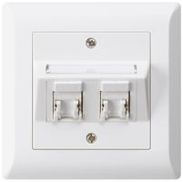 Kit di montaggio INC kallysto.line C cat.5e 2RJ45/u bianco